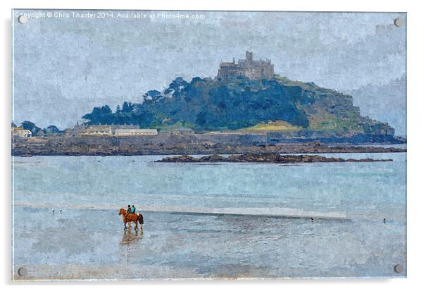 St Michaels Mount Acrylic by Chris Thaxter