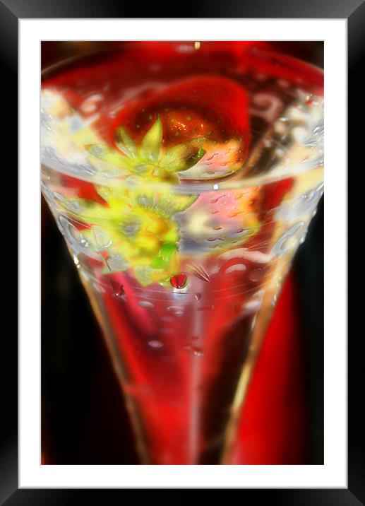 strawberry fantasy   2144_46173 Framed Mounted Print by julie williams