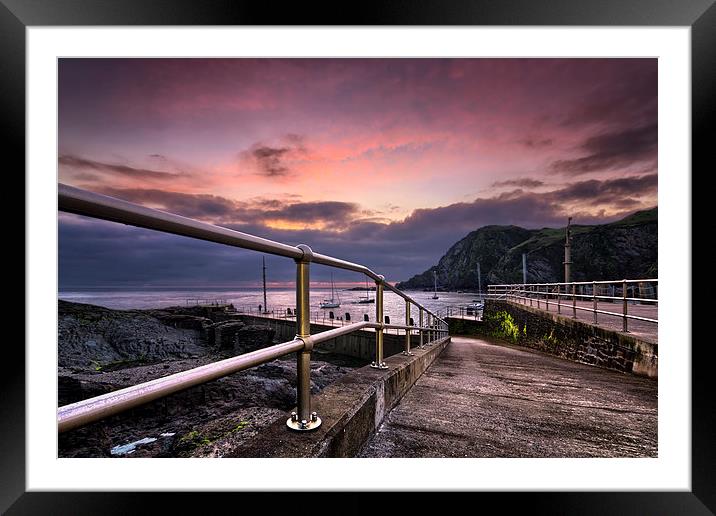 Ilfracombe Pier Framed Mounted Print by Dave Wilkinson North Devon Ph