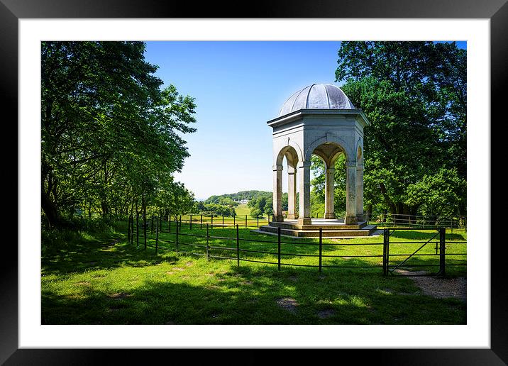 View from Top of Hill Framed Mounted Print by matthew  mallett