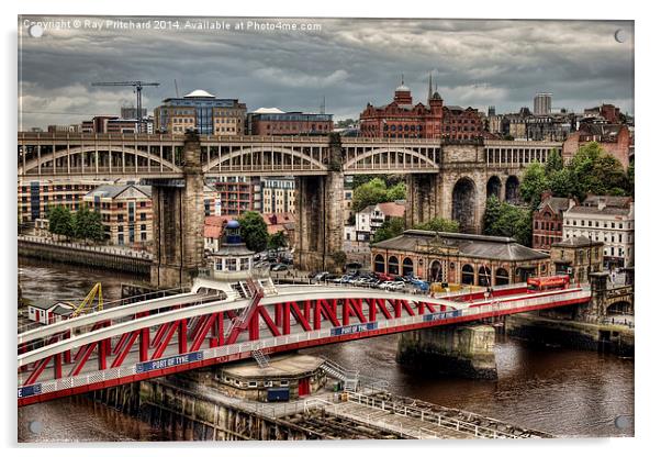 Newcastle Upon Tyne Acrylic by Ray Pritchard