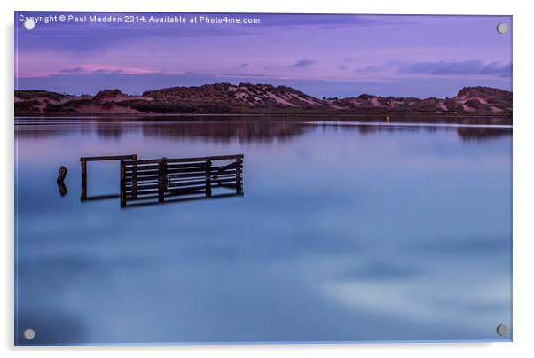 Crosby marina lake Acrylic by Paul Madden