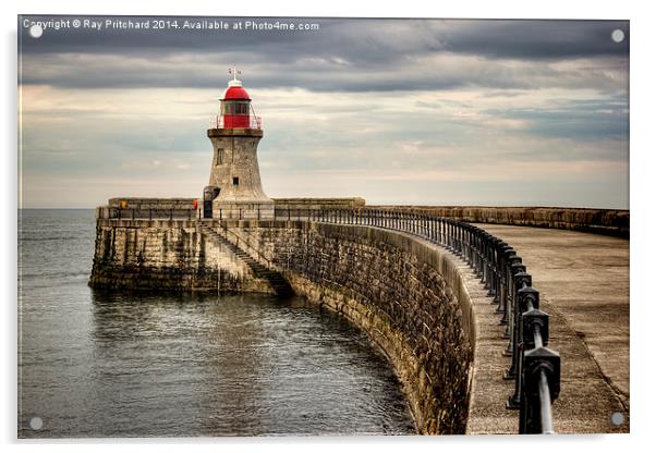 South Shields Pier and Lighthouse Acrylic by Ray Pritchard