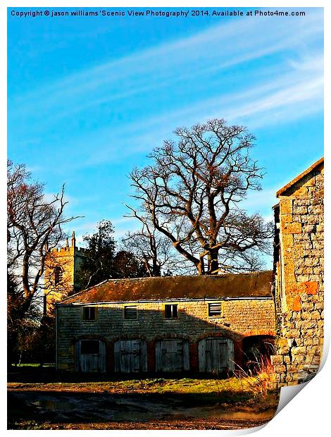 Derelict Stables Print by Jason Williams