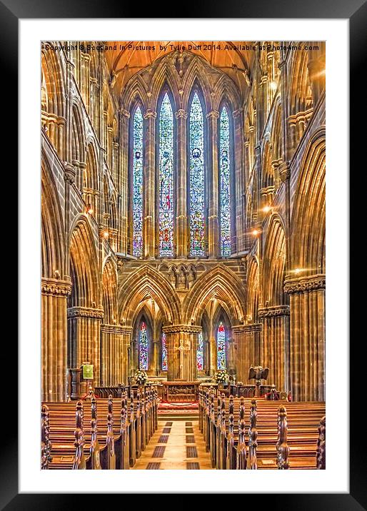 Glasgow Cathedral Scotland Framed Mounted Print by Tylie Duff Photo Art