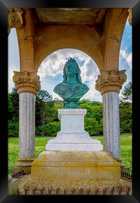 The Queen Victoria Monument in Happy Valley Framed Print by Frank Irwin