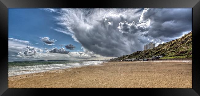 Storm Clouds Rolling in at Bournemouth Framed Print by Jennie Franklin