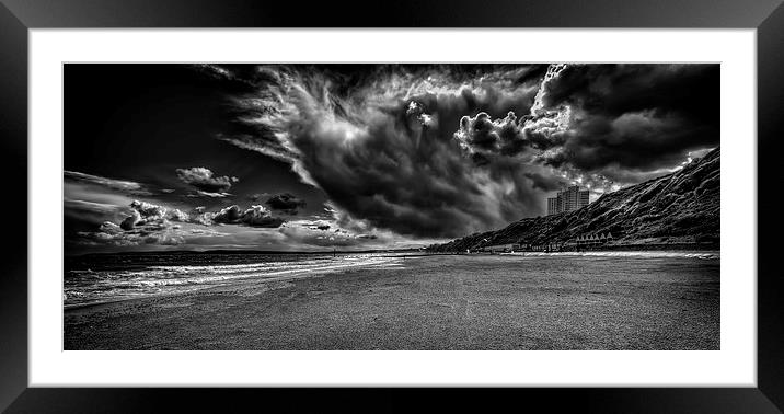 Spectacular Clouds in Mono Framed Mounted Print by Jennie Franklin