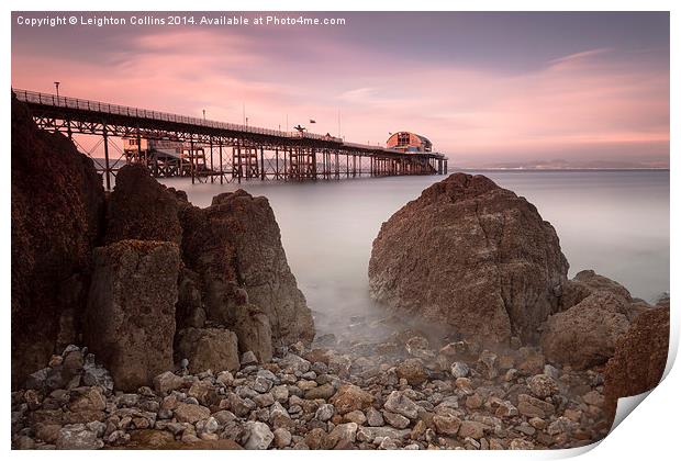 Mumbles pier, Swansea Print by Leighton Collins