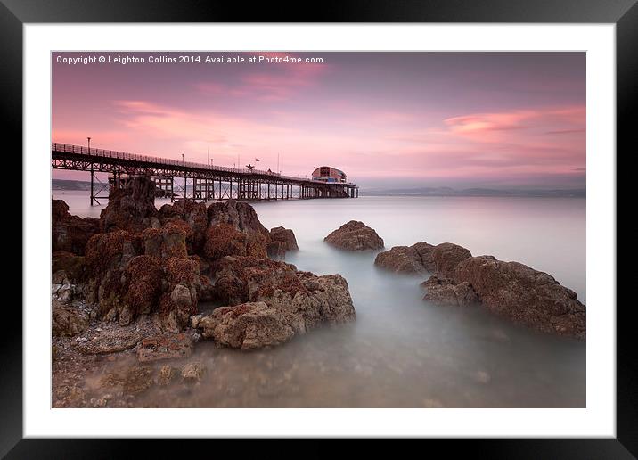 Mumbles pier, Swansea Framed Mounted Print by Leighton Collins