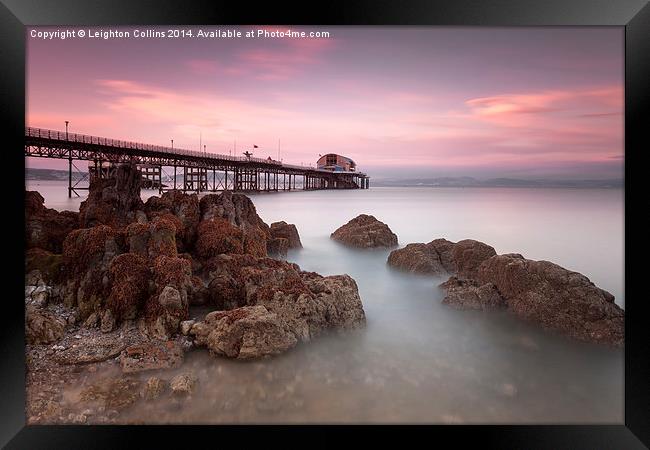 Mumbles pier, Swansea Framed Print by Leighton Collins