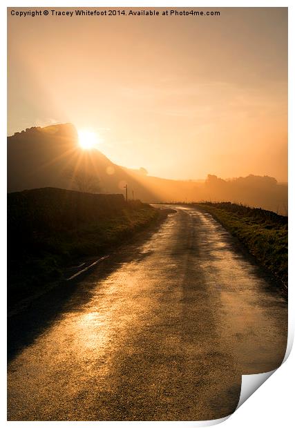 The Road to Sunrise Print by Tracey Whitefoot