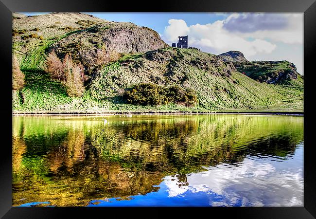 St Margarets Loch Holyrood Framed Print by Valerie Paterson