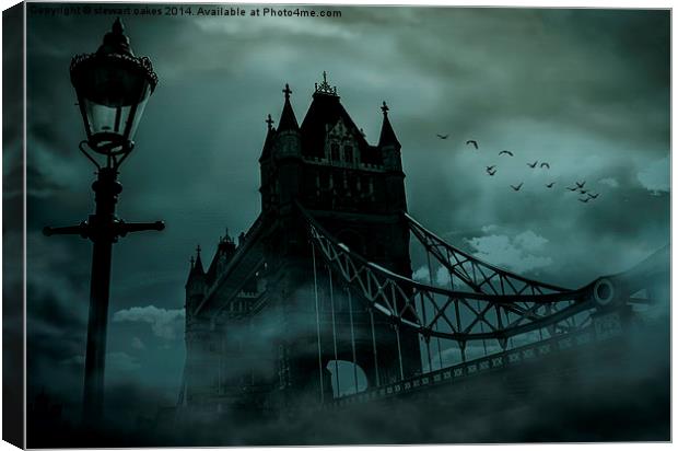 Tower Bridge 1894 Black out Canvas Print by stewart oakes