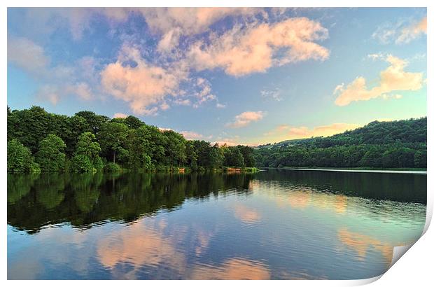 Damflask Reservoir Morning Sunrise Print by Darren Galpin