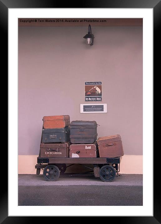 His Masters Luggage Framed Mounted Print by Terri Waters