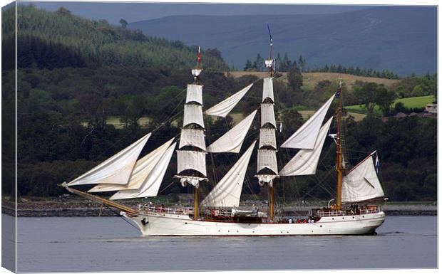 Europa on the Clyde Canvas Print by Peter Struthers