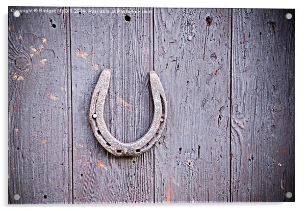 Lucky Horseshoe Acrylic by Bridget McGill