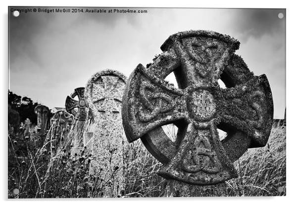 Celtic Crosses Acrylic by Bridget McGill