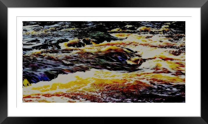 The river Framed Mounted Print by jane dickie