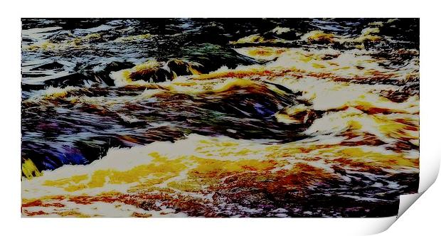 The river Print by jane dickie
