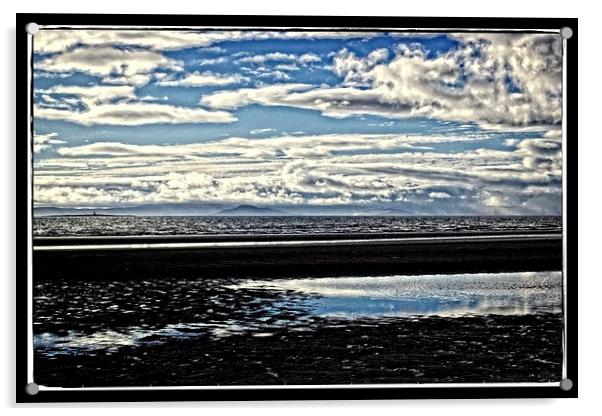 Ayrshire seascape Acrylic by jane dickie