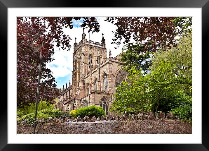 Great Malvern Priory Framed Mounted Print by John Cuyler