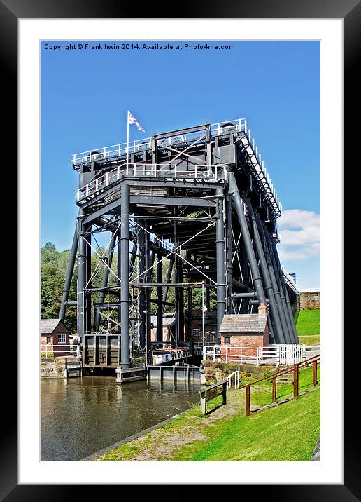 The Anderton Boat Lift Framed Mounted Print by Frank Irwin