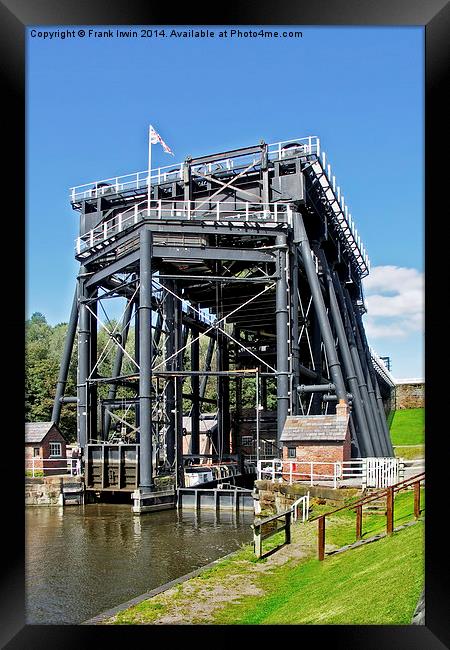 The Anderton Boat Lift Framed Print by Frank Irwin
