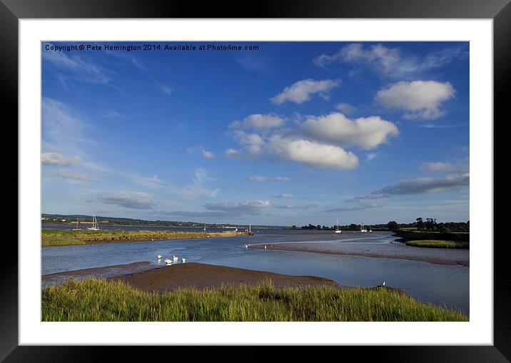 Exe Estuary Framed Mounted Print by Pete Hemington