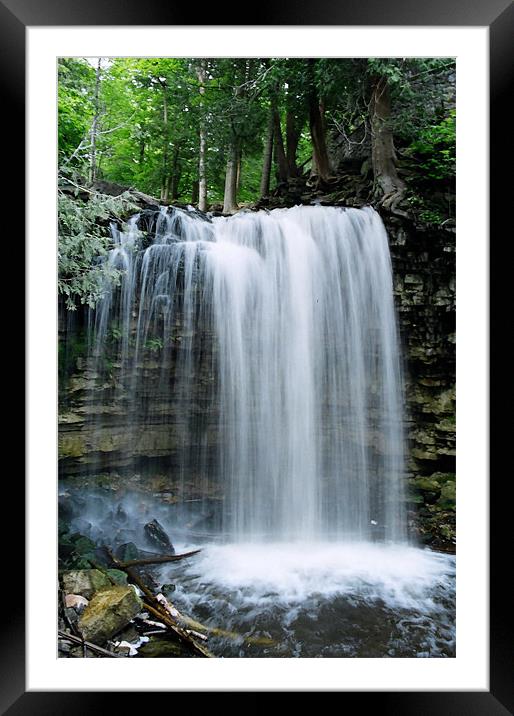 Hilton Falls Framed Mounted Print by Donna-Marie Parsons