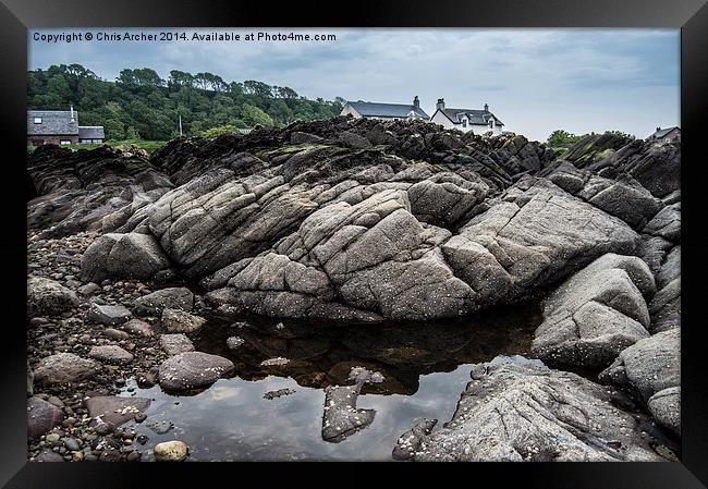 Number One Rock Pool Framed Print by Chris Archer