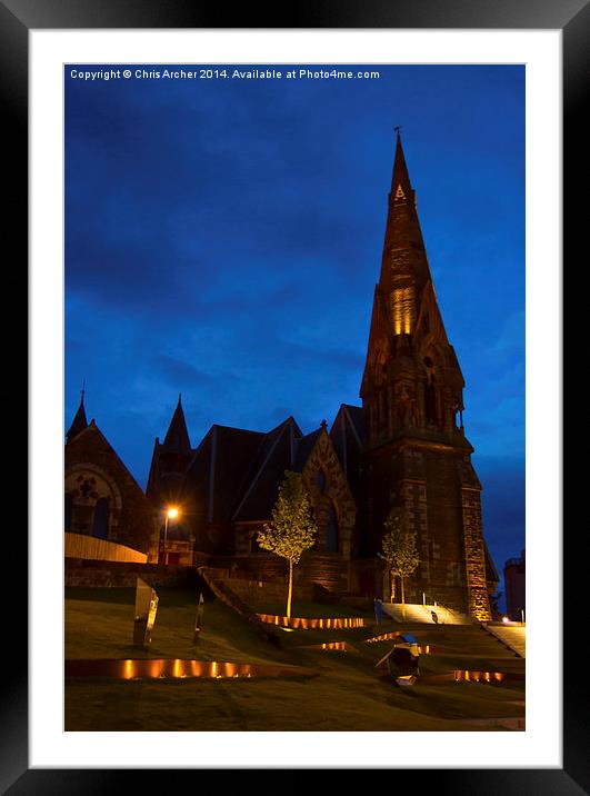 Early Morning Trinity Church Framed Mounted Print by Chris Archer