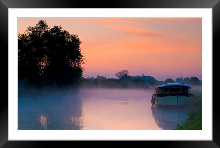 Thames at dawns sunrise Framed Mounted Print by andy myatt