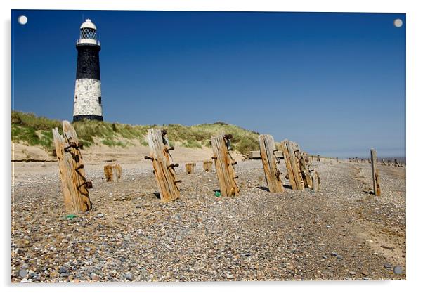 World War 2 Beach Defences Acrylic by Richard Pinder