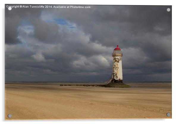 Haunted Talacre Lighthouse Acrylic by Alan Tunnicliffe