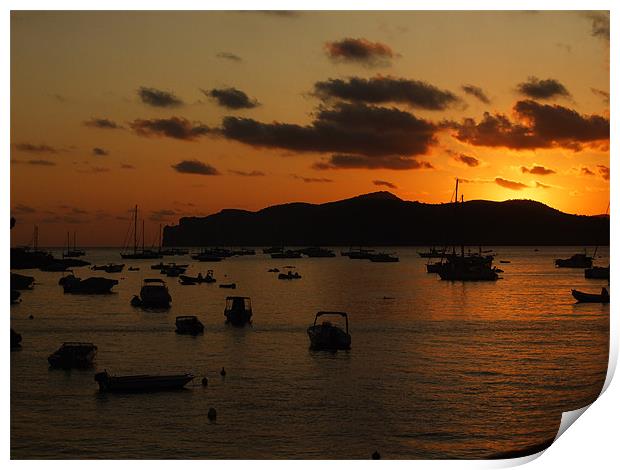 Santa Ponsa Sunset 2 Print by Gavin Liddle