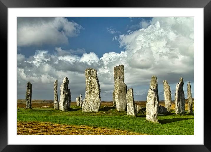 Standing Stones of Callanish Framed Mounted Print by Robert Murray