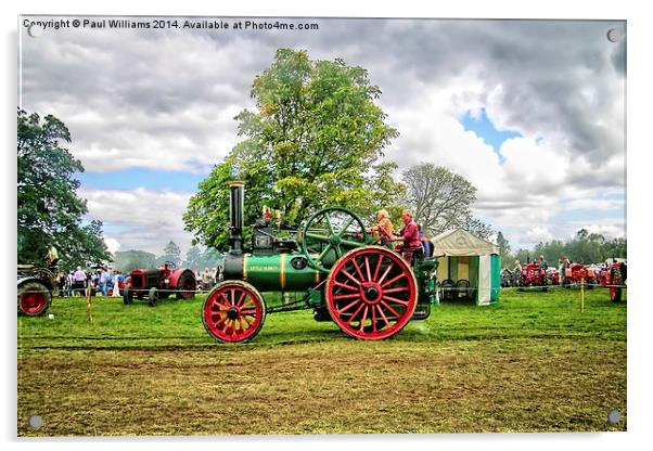 Steam Tractor Trials Acrylic by Paul Williams