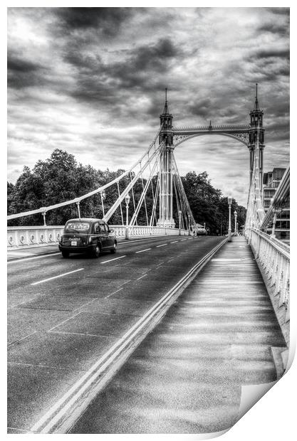 The Albert Bridge London Print by David Pyatt