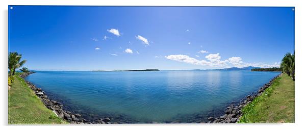 Tropical panorama in Fiji Acrylic by David Clark
