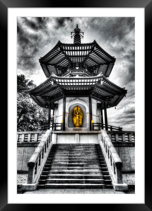 The Pagoda Framed Mounted Print by David Pyatt