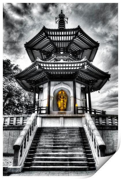 The Pagoda Print by David Pyatt