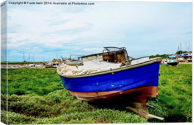 An abandoned and worse for wear boat Canvas Print by Frank Irwin