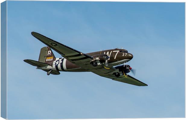 Douglas C-47 Skytrain Whiskey 7 Canvas Print by Gary Eason