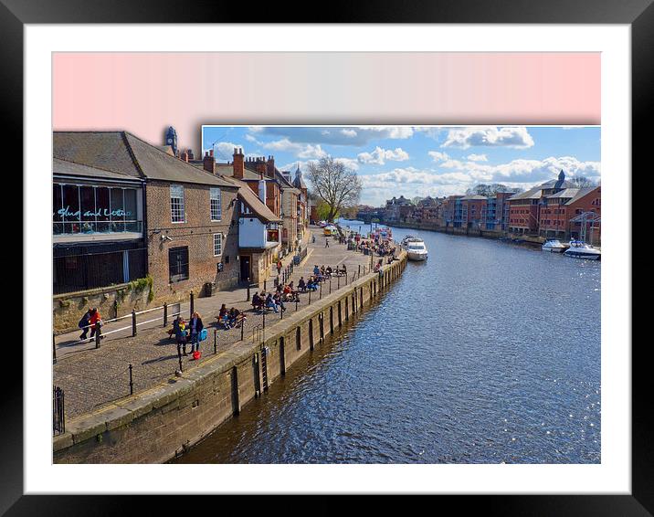 Kings Staith York river Ouse Framed Mounted Print by Robert Gipson