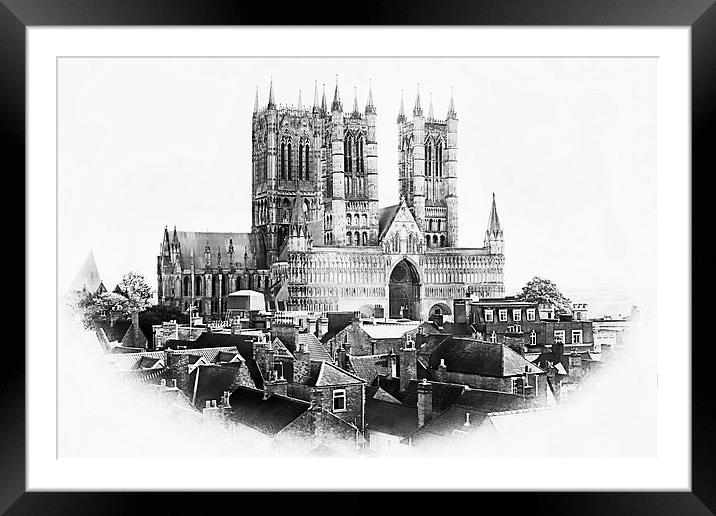 Lincoln Cathedral, Lincoln, England Framed Mounted Print by Julia Whitnall
