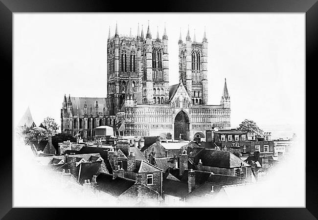 Lincoln Cathedral, Lincoln, England Framed Print by Julia Whitnall