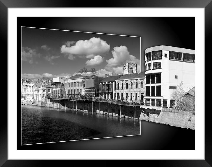 York, river Ouse Riverside view Framed Mounted Print by Robert Gipson