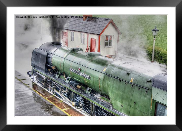46233 Duchess Of Sutherland Framed Mounted Print by David Birchall